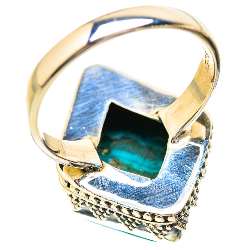 Malachite In Chrysocolla Rings handcrafted by Anasilvercos - RING129600 - Photo 3