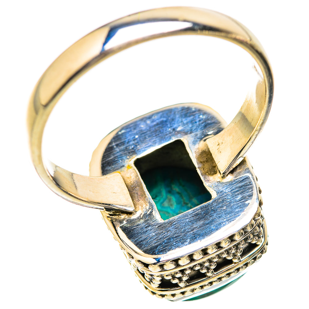 Malachite In Chrysocolla Rings handcrafted by Anasilvercos - RING129602 - Photo 3