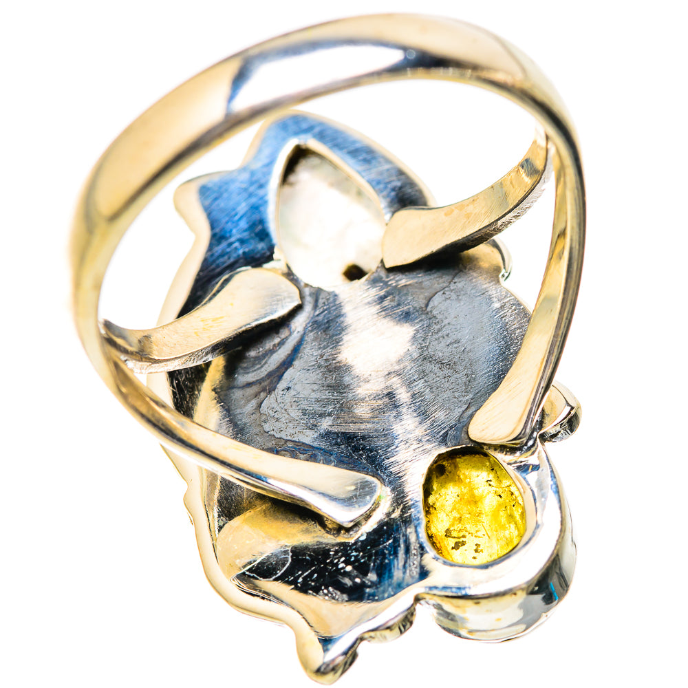 Rainbow Moosntone Rings handcrafted by Anasilvercos - RING129614 - Photo 3