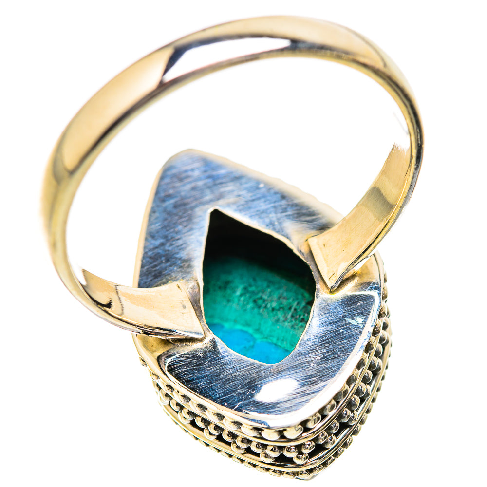 Malachite In Chrysocolla Rings handcrafted by Anasilvercos - RING129621 - Photo 3