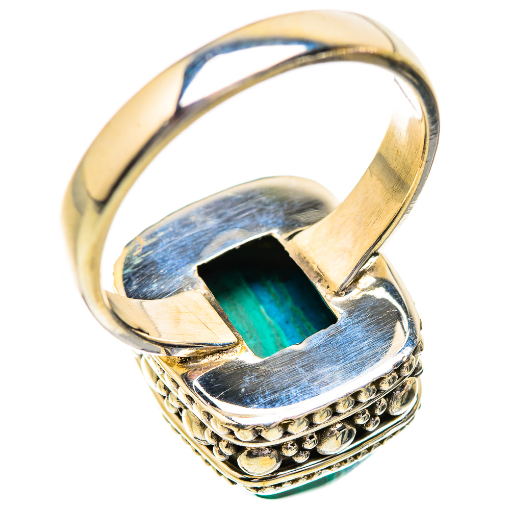 Malachite In Chrysocolla Rings handcrafted by Anasilvercos - RING129623 - Photo 3