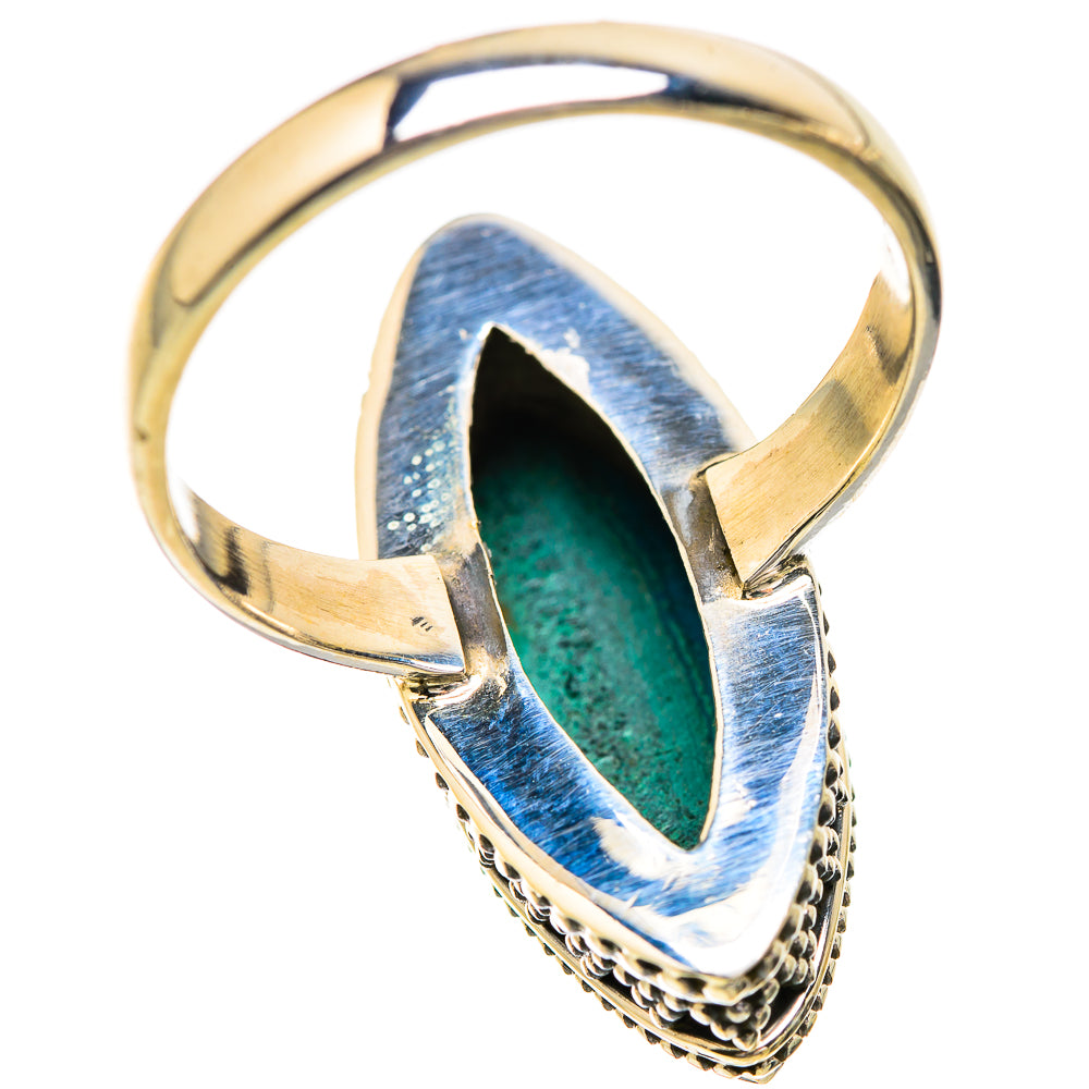 Malachite In Chrysocolla Rings handcrafted by Anasilvercos - RING129625 - Photo 3