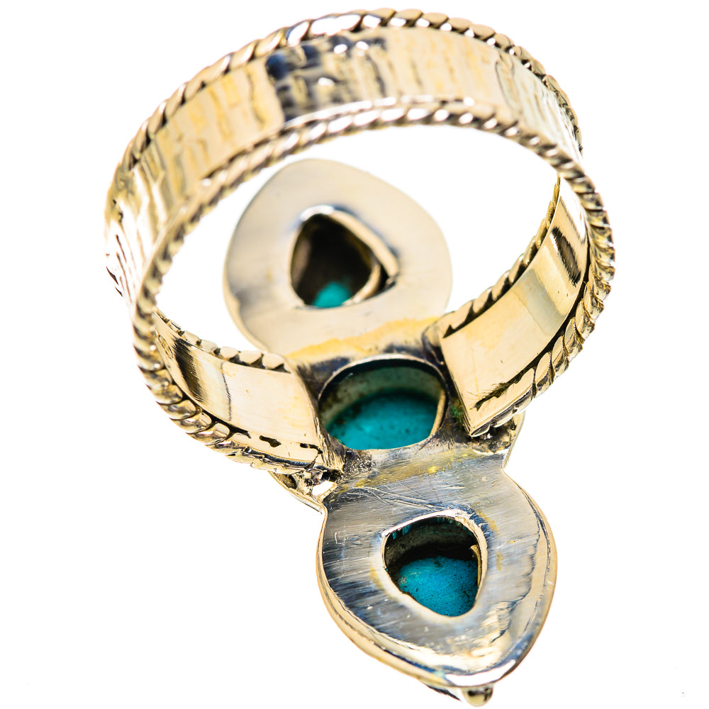 Sleeping Beauty Turquoise Rings handcrafted by Anasilvercos - RING129627 - Photo 3