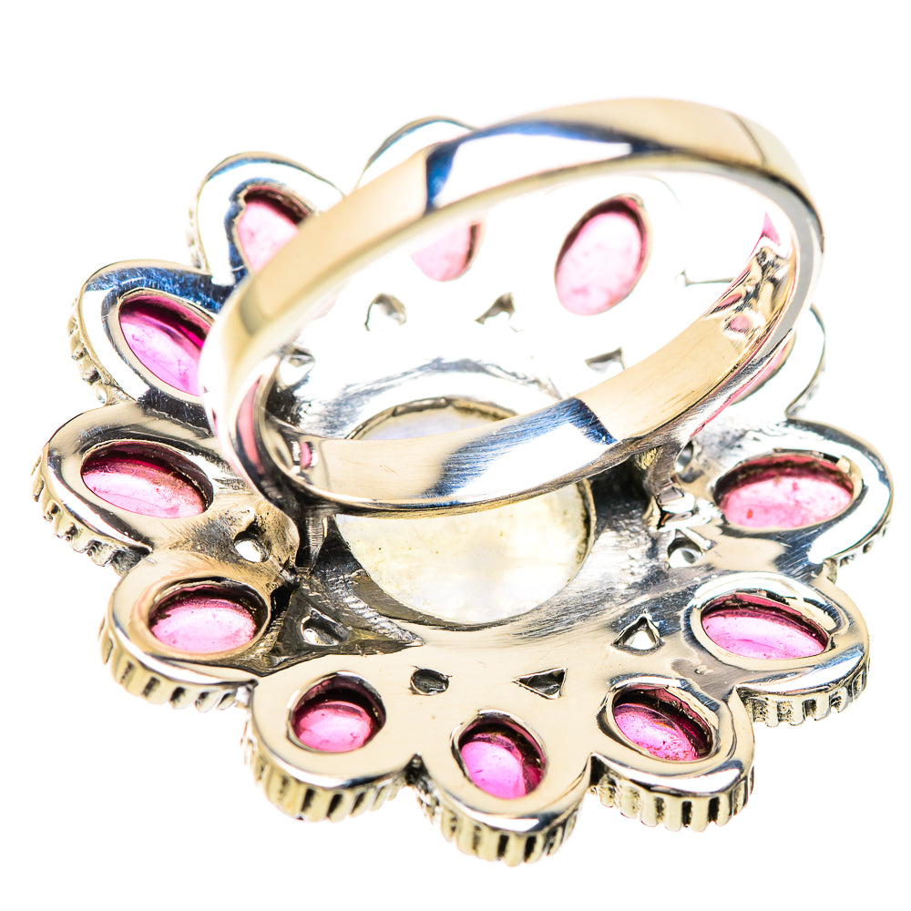 Rainbow Moonstone Rings handcrafted by Anasilvercos - RING129670 - Photo 3