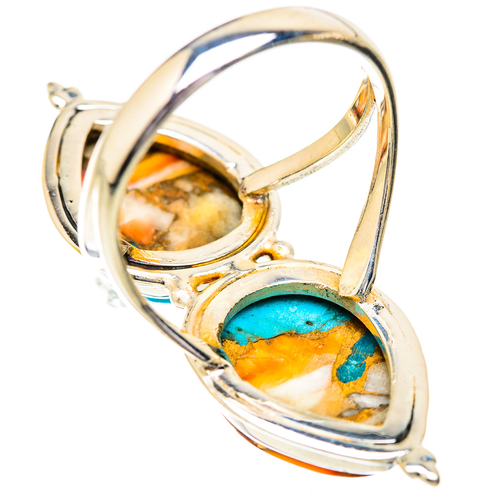 Spiny Oyster Turquoise Rings handcrafted by Anasilvercos - RING129677 - Photo 3