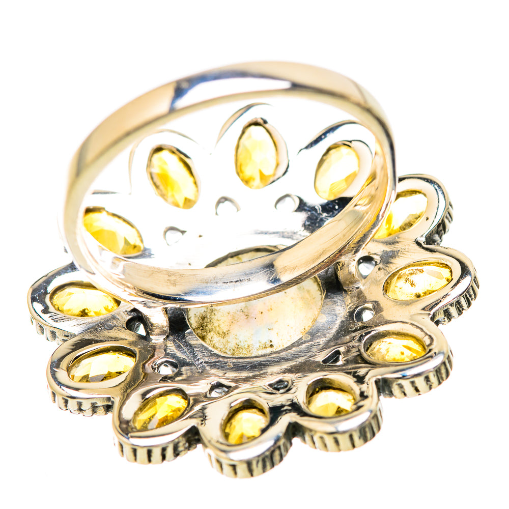 Rainbow Moonstone Rings handcrafted by Anasilvercos - RING129688 - Photo 3