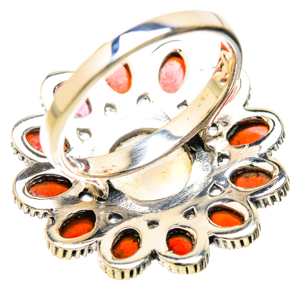 Rainbow Moonstone Rings handcrafted by Anasilvercos - RING129691 - Photo 3