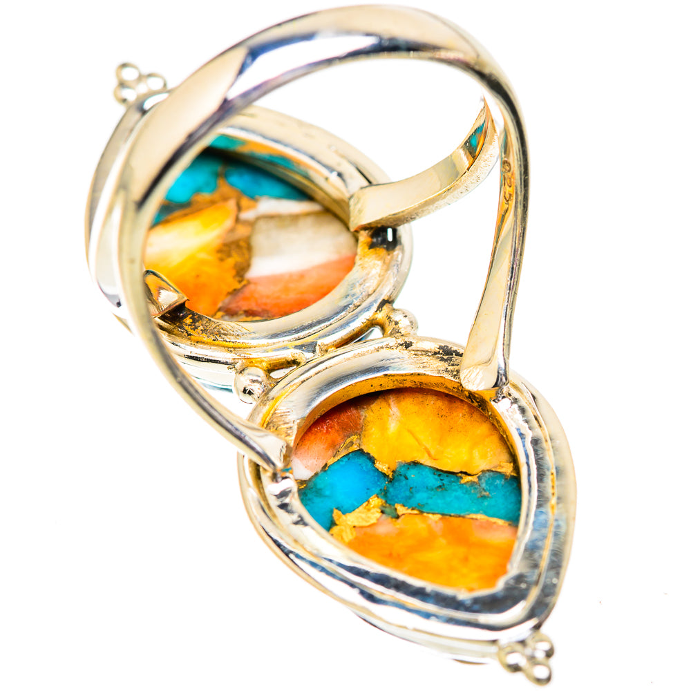 Spiny Oyster Turquoise Rings handcrafted by Anasilvercos - RING129696 - Photo 3