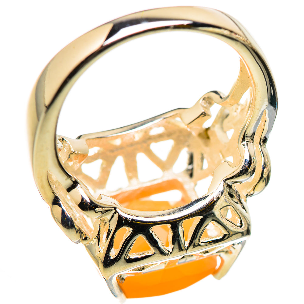 Peach Moonstone Rings handcrafted by Anasilvercos - RING129717 - Photo 3