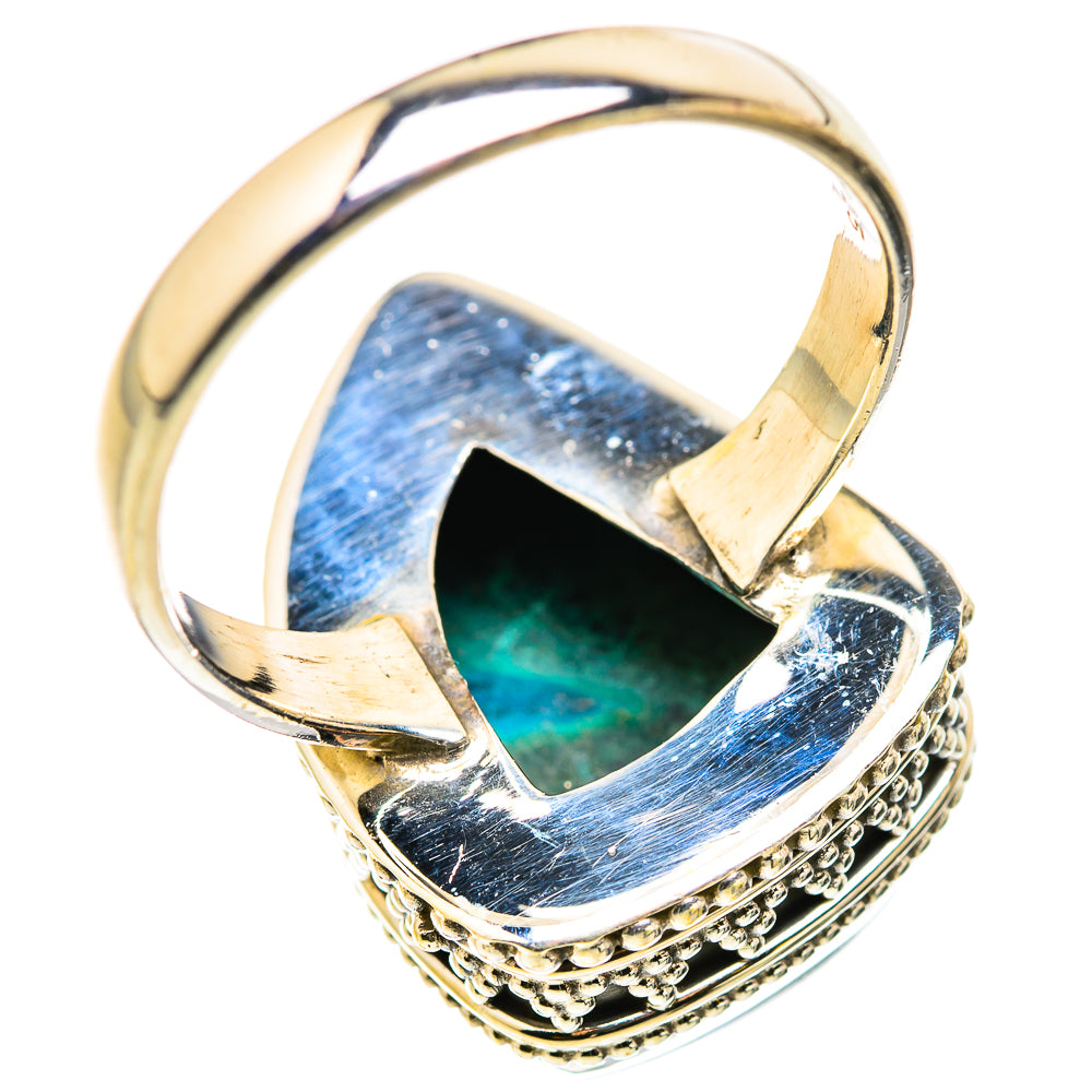Malachite In Chrysocolla Rings handcrafted by Anasilvercos - RING129771 - Photo 3