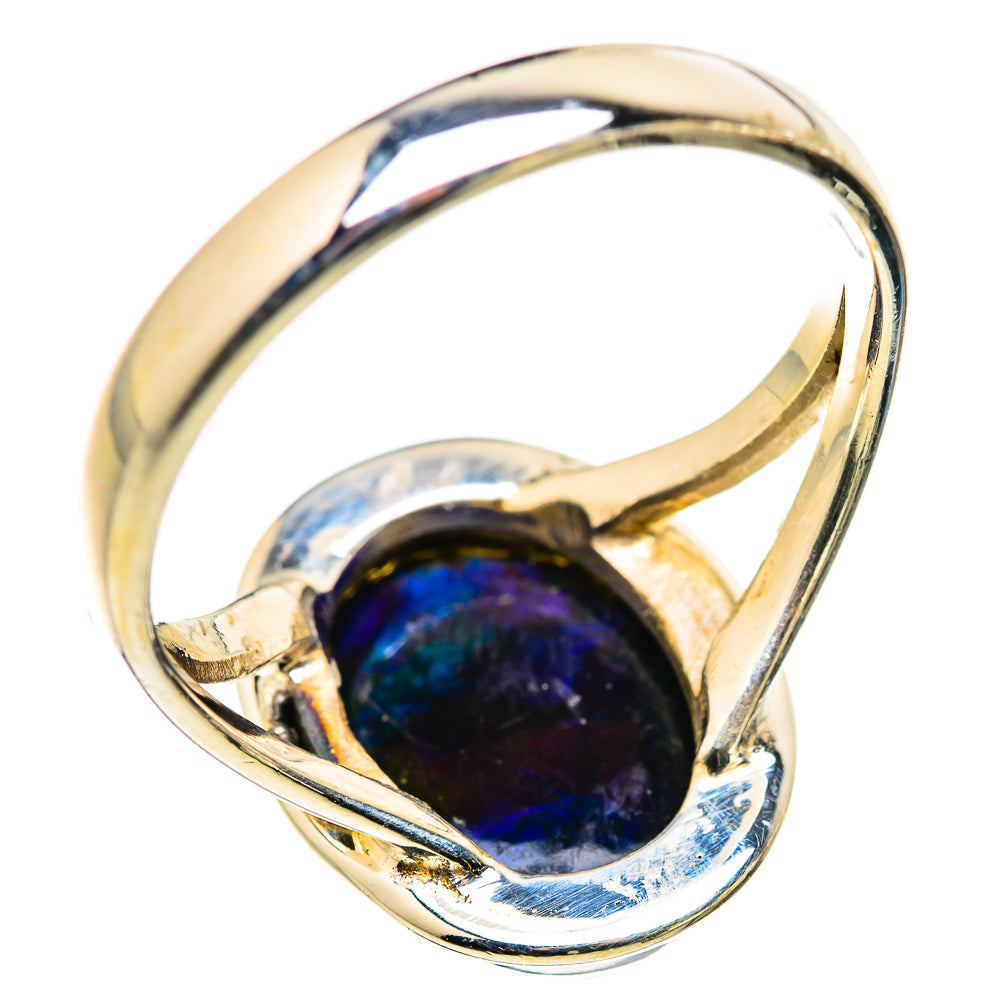 Black Opal Rings handcrafted by Anasilvercos - RING129778 - Photo 3