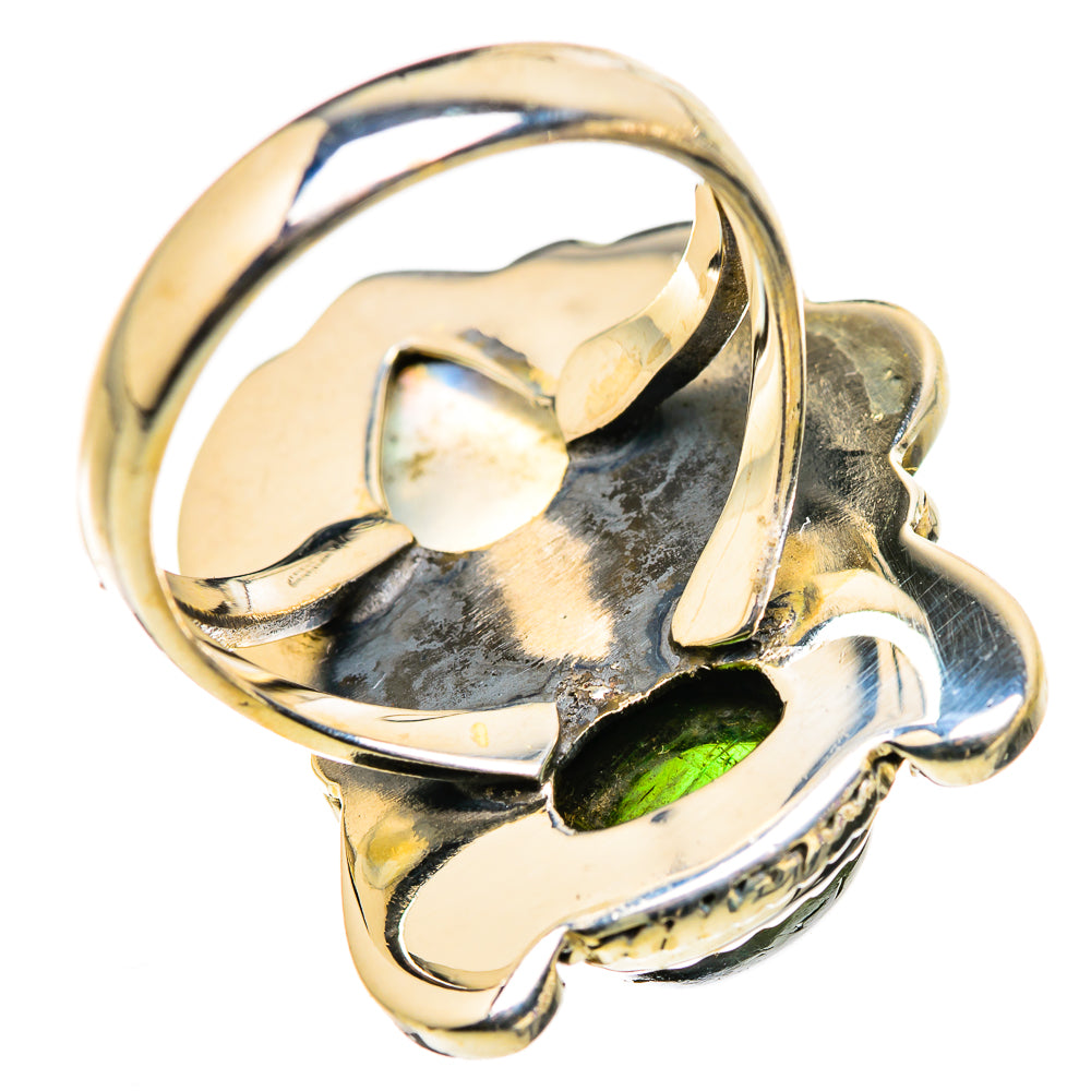 Rainbow Moonstone Rings handcrafted by Anasilvercos - RING129811 - Photo 3
