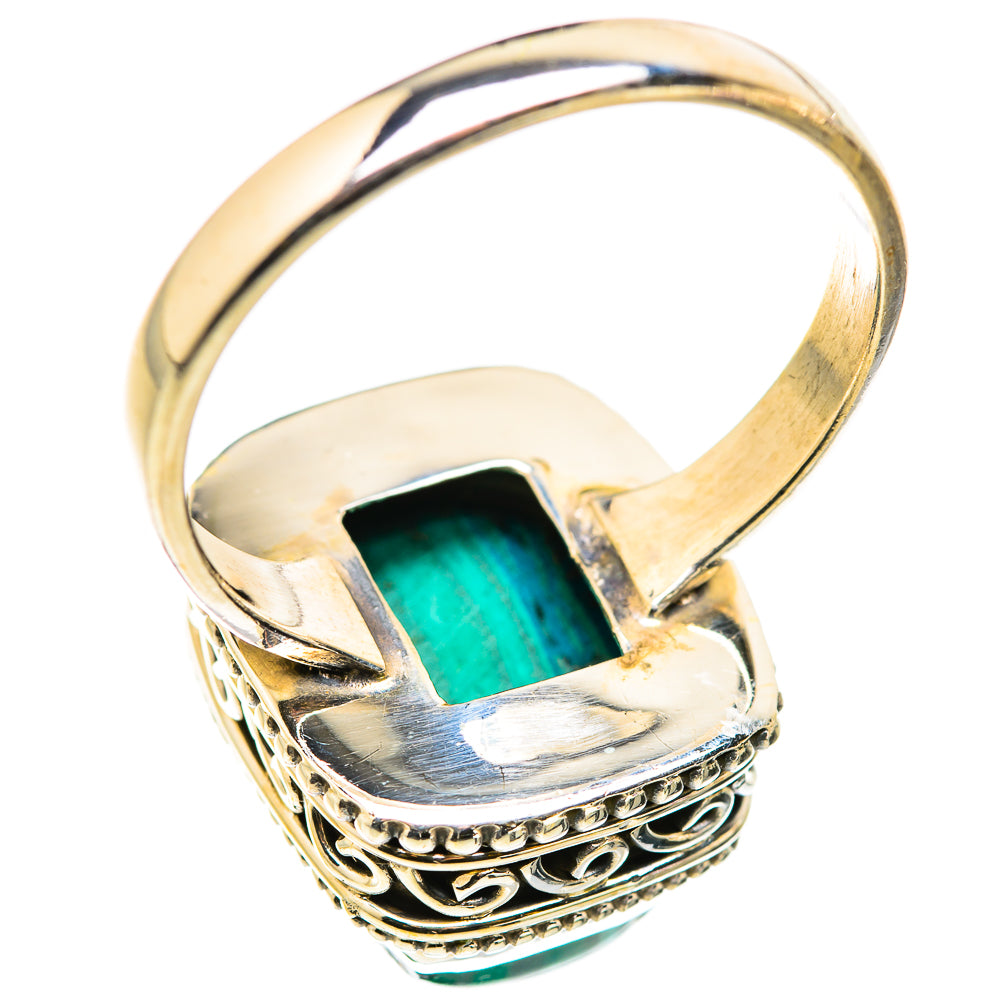 Malachite In Chrysocolla Rings handcrafted by Anasilvercos - RING129822 - Photo 3
