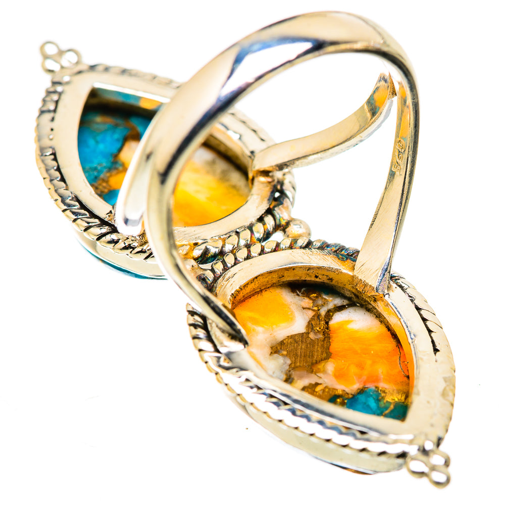 Spiny Oyster Turquoise Rings handcrafted by Anasilvercos - RING129867 - Photo 3