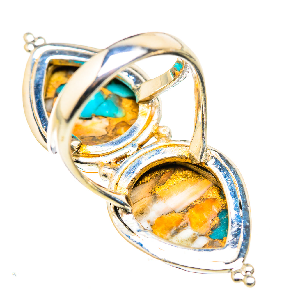 Spiny Oyster Turquoise Rings handcrafted by Anasilvercos - RING129873 - Photo 3