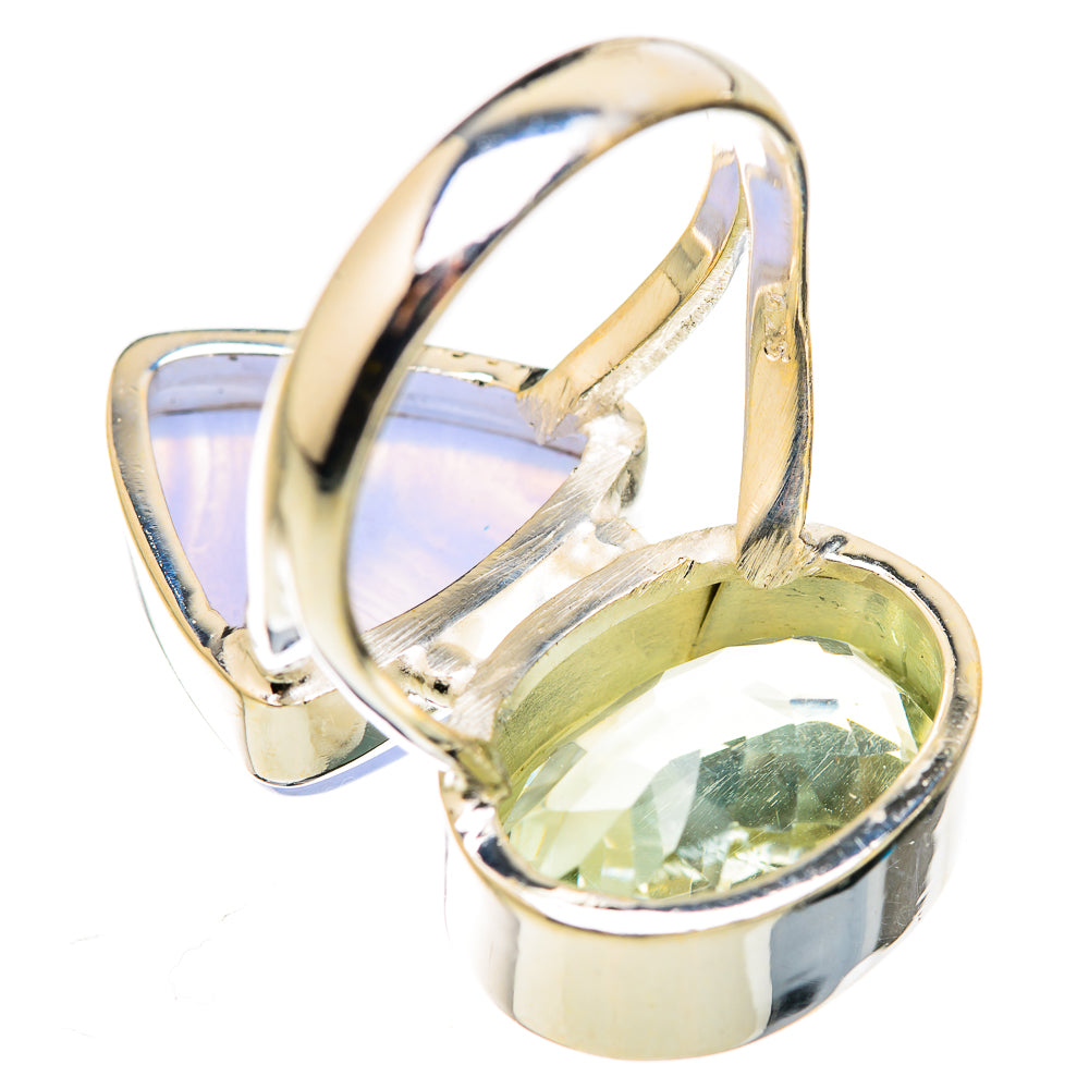 Blue Lace Agate Rings handcrafted by Anasilvercos - RING129878 - Photo 3