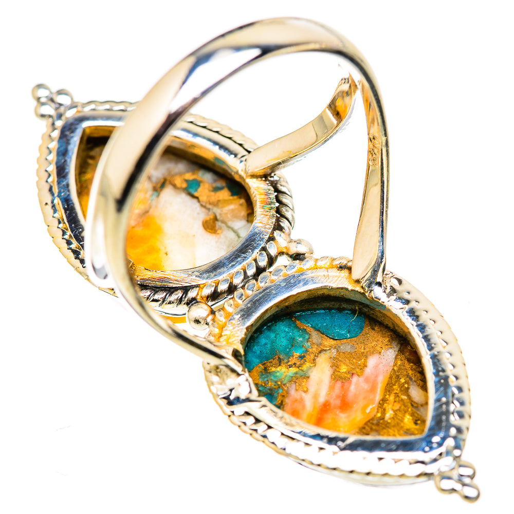 Spiny Oyster Turquoise Rings handcrafted by Anasilvercos - RING129893 - Photo 3