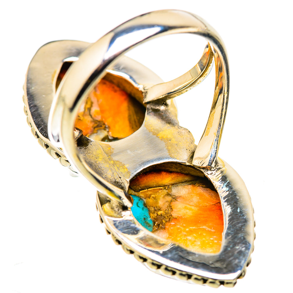 Spiny Oyster Turquoise Rings handcrafted by Anasilvercos - RING129897 - Photo 3