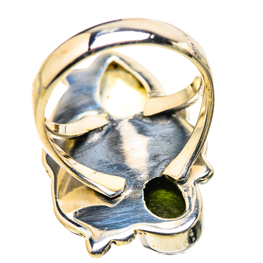 Rainbow Moonstone Rings handcrafted by Anasilvercos - RING130002 - Photo 3