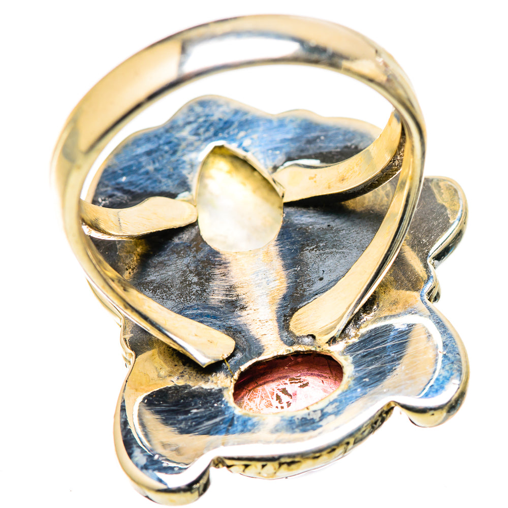 Rainbow Moonstone Rings handcrafted by Anasilvercos - RING130009 - Photo 3