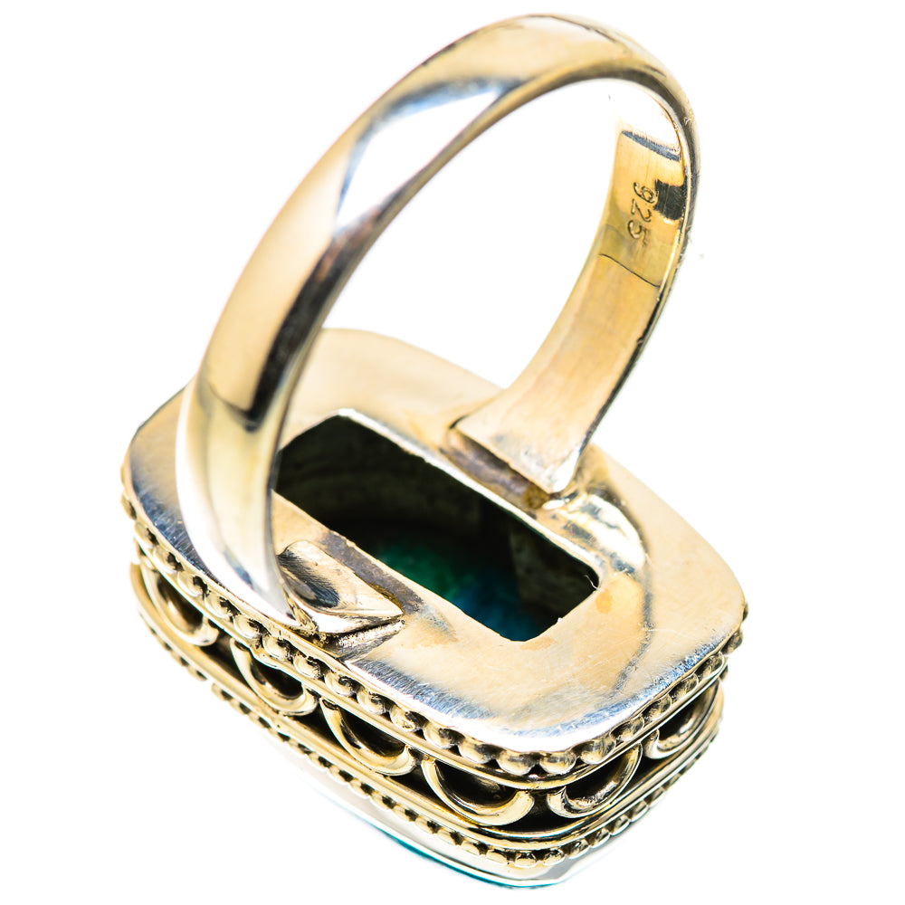 Malachite In Chrysocolla Rings handcrafted by Anasilvercos - RING130011 - Photo 3