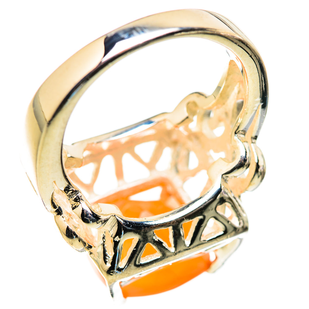 Peach Moonstone Rings handcrafted by Anasilvercos - RING130027 - Photo 3