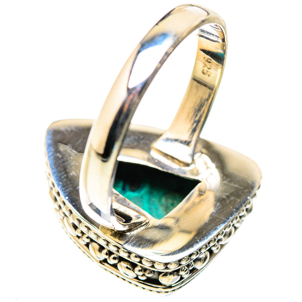 Malachite In Chrysocolla Rings handcrafted by Anasilvercos - RING130037 - Photo 3