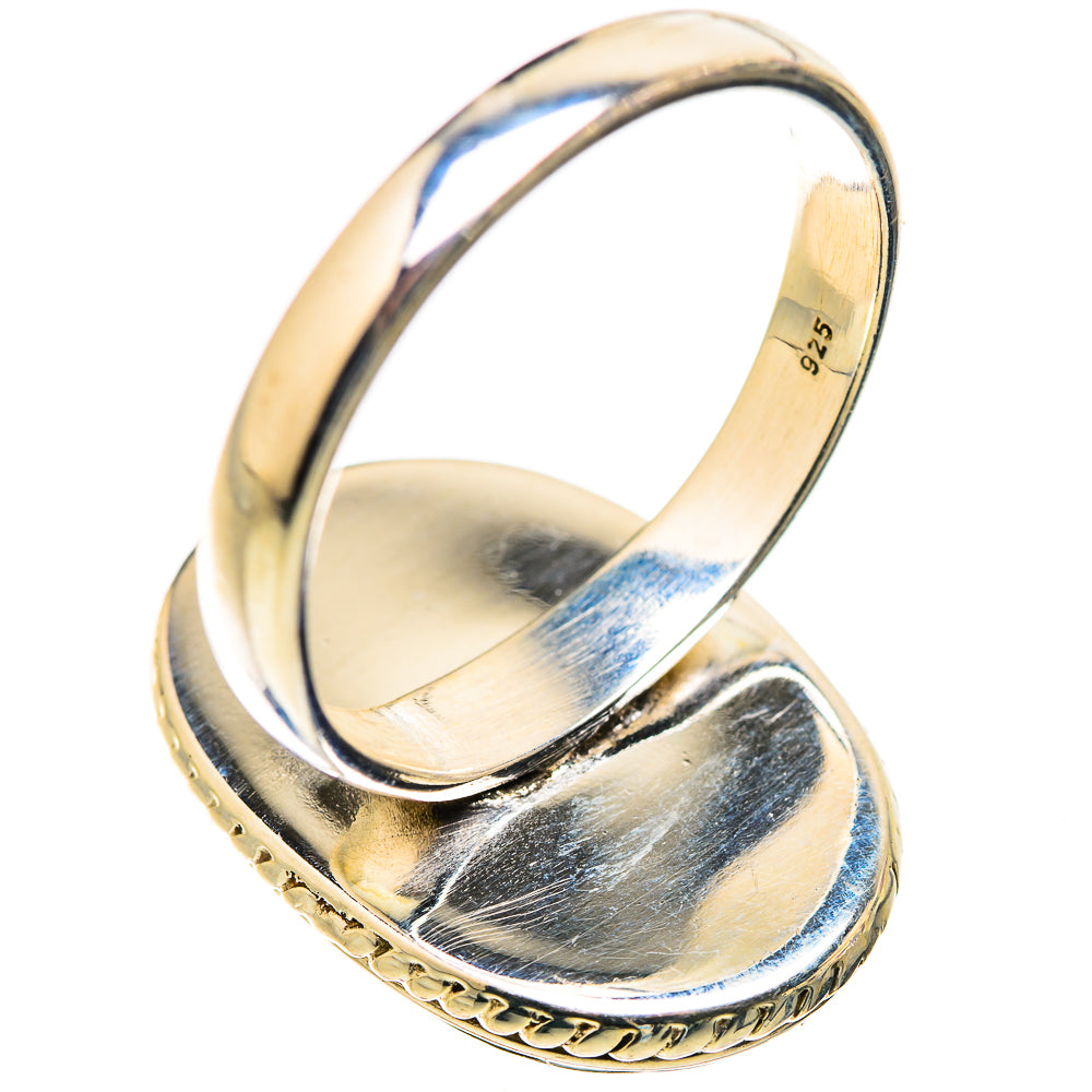 Rainbow Moonstone Rings handcrafted by Anasilvercos - RING130044 - Photo 3