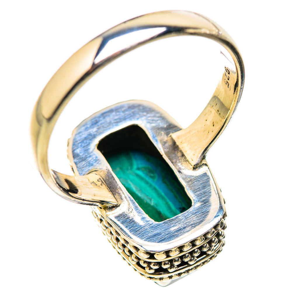 Malachite In Chrysocolla Rings handcrafted by Anasilvercos - RING130059 - Photo 3