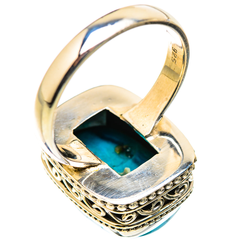 Malachite In Chrysocolla Rings handcrafted by Anasilvercos - RING130066 - Photo 3