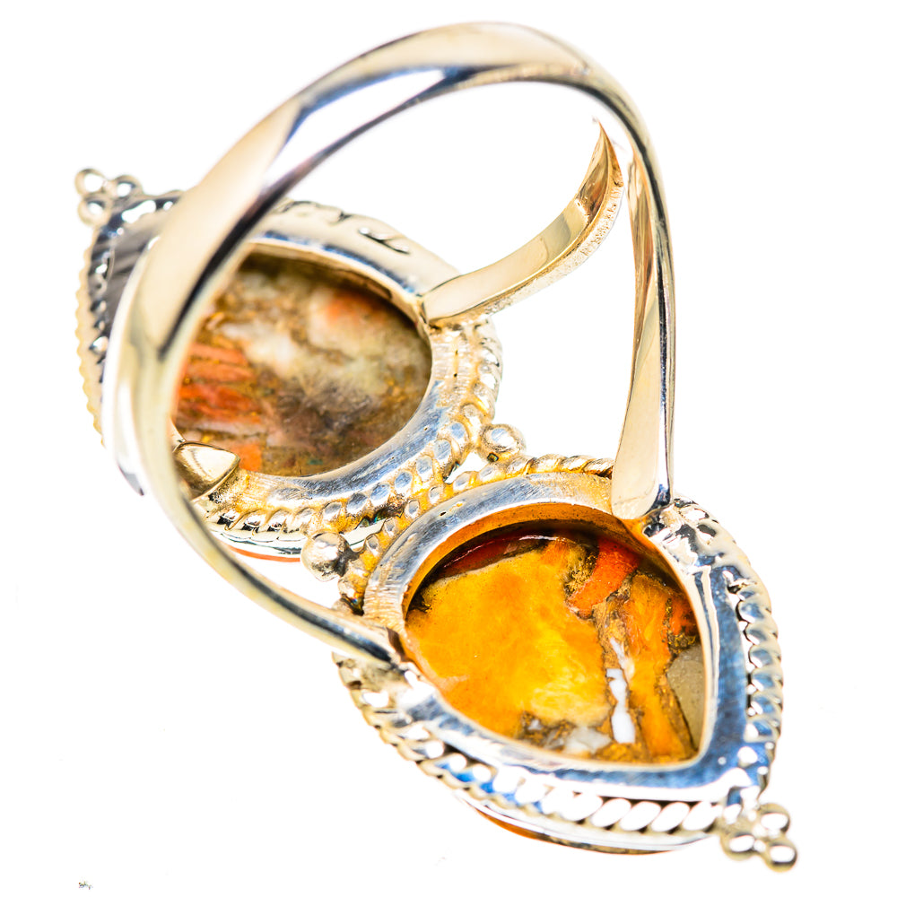 Spiny Oyster Turquoise Rings handcrafted by Anasilvercos - RING130075 - Photo 3