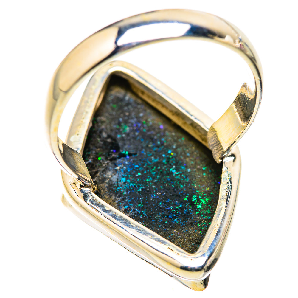 Andamooka Opal Rings handcrafted by Anasilvercos - RING130090 - Photo 3