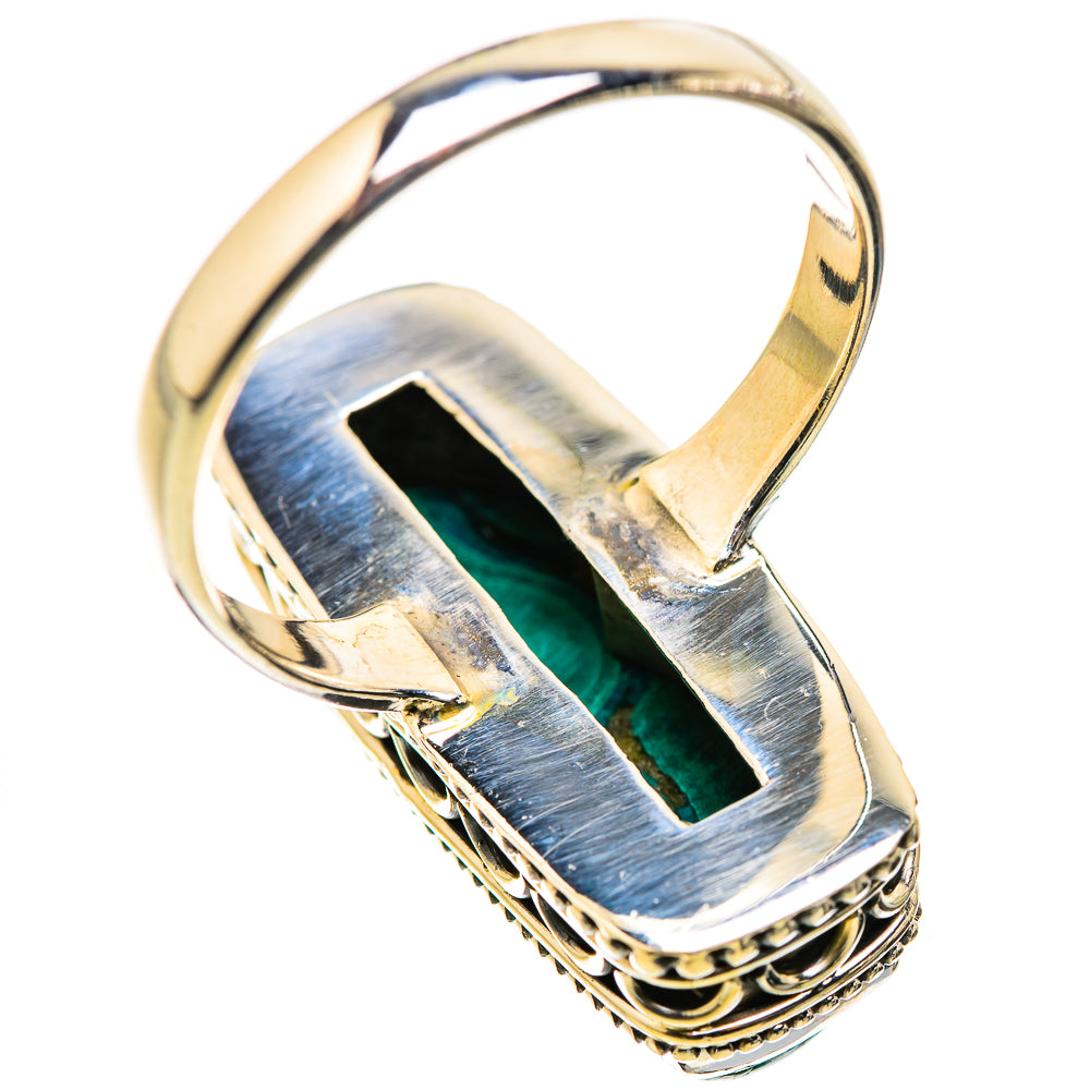 Malachite In Chrysocolla Rings handcrafted by Anasilvercos - RING130100 - Photo 3