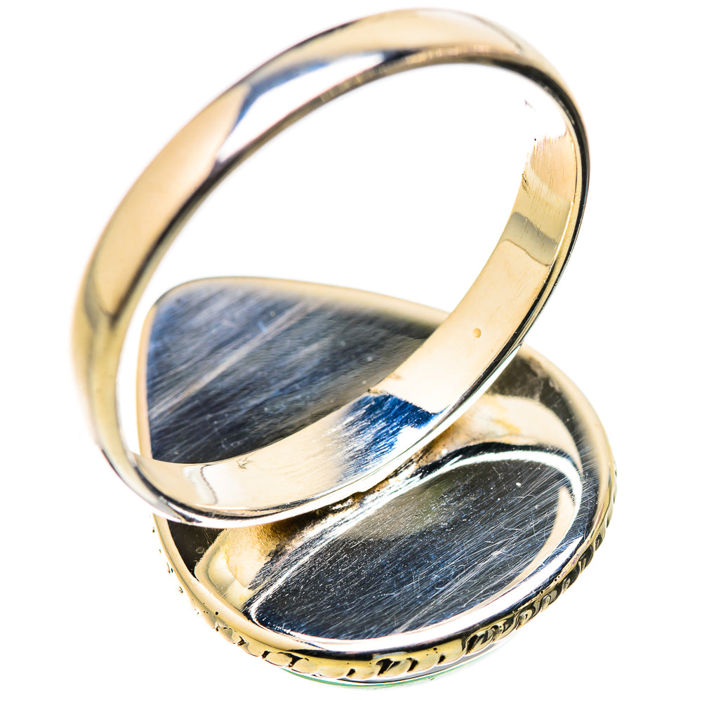 Green Moonstone Rings handcrafted by Anasilvercos - RING130101 - Photo 3