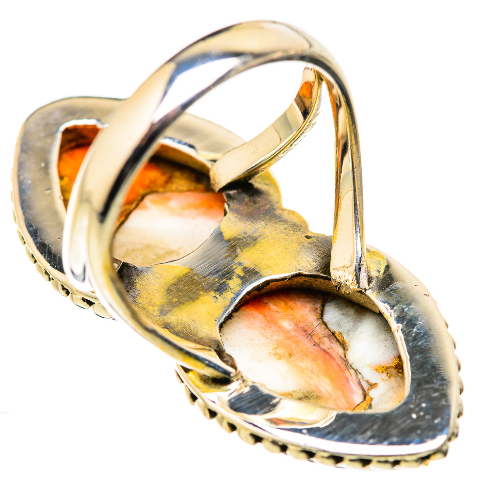 Spiny Oyster Turquoise Rings handcrafted by Anasilvercos - RING130120 - Photo 3