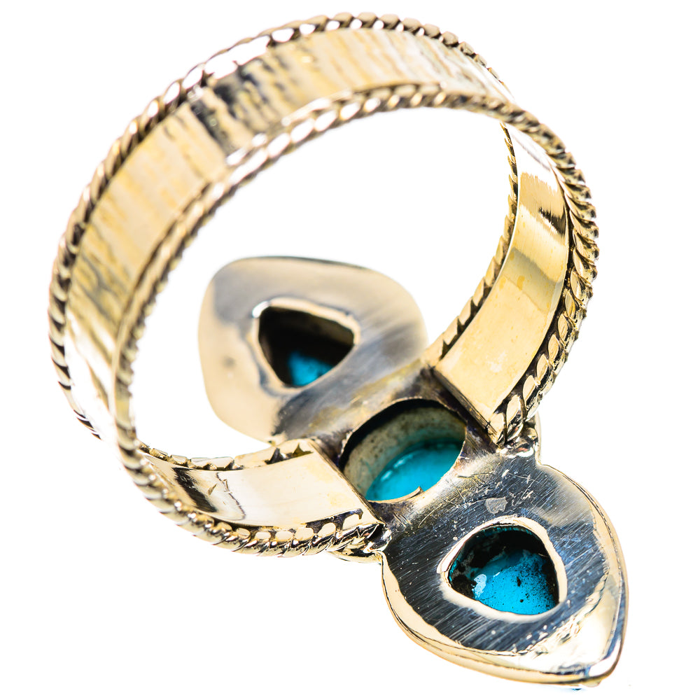 Sleeping Beauty Turquoise Rings handcrafted by Anasilvercos - RING130130 - Photo 3
