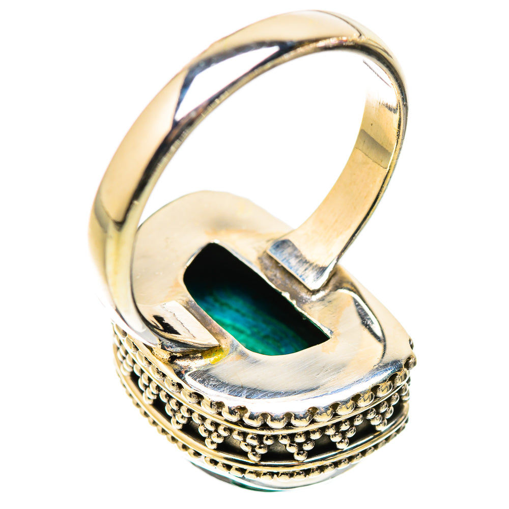 Malachite In Chrysocolla Rings handcrafted by Anasilvercos - RING130174 - Photo 3