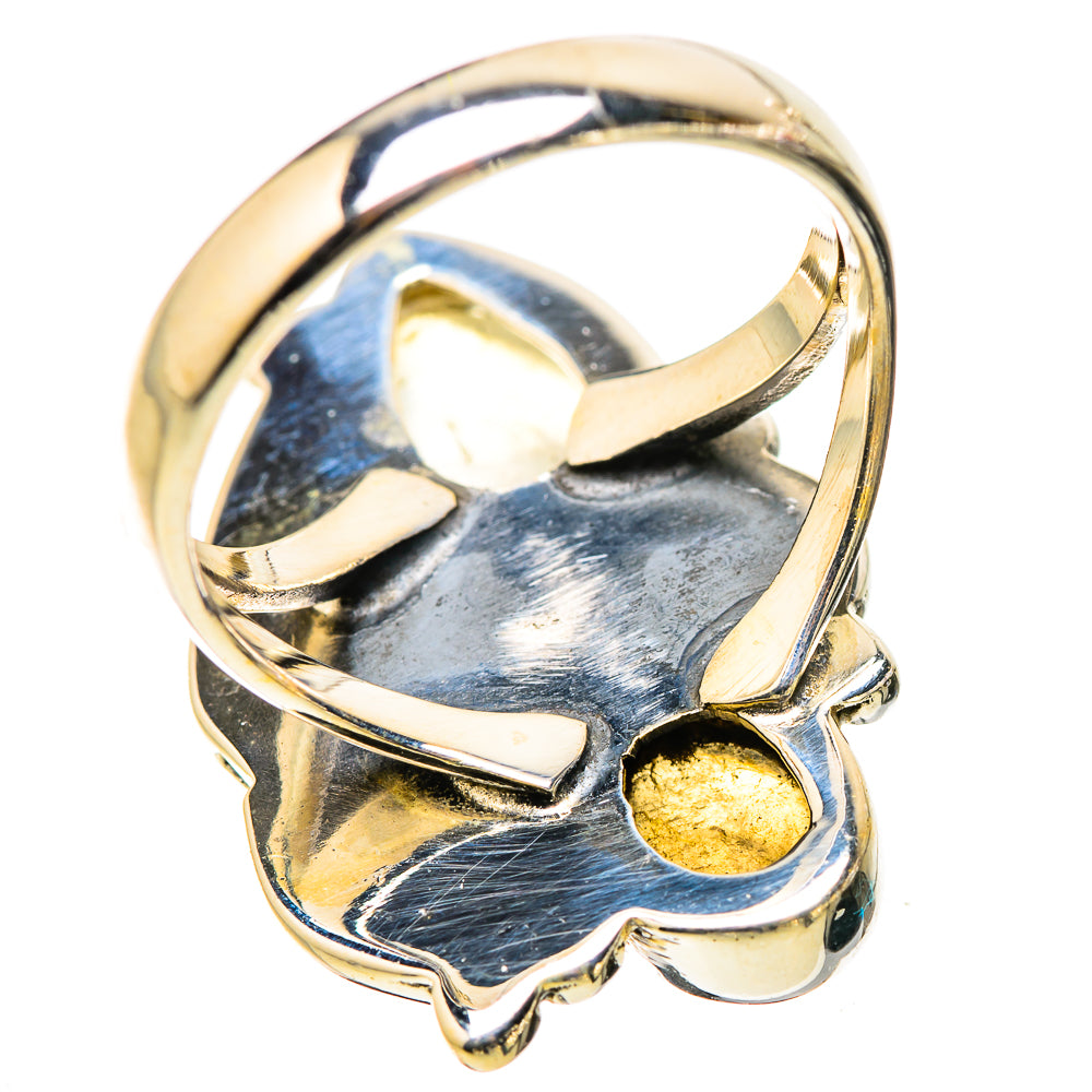 Rainbow Moonstone Rings handcrafted by Anasilvercos - RING130189 - Photo 3