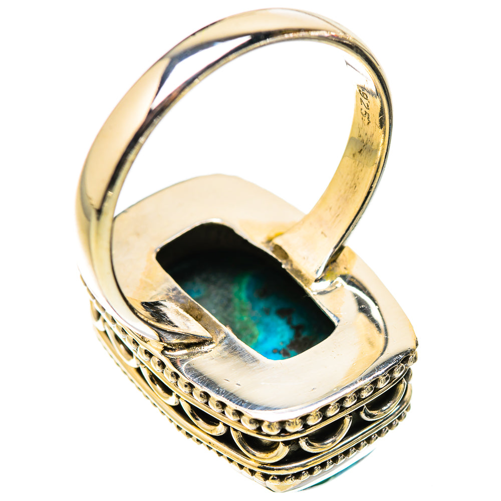 Malachite In Chrysocolla Rings handcrafted by Anasilvercos - RING130196 - Photo 3