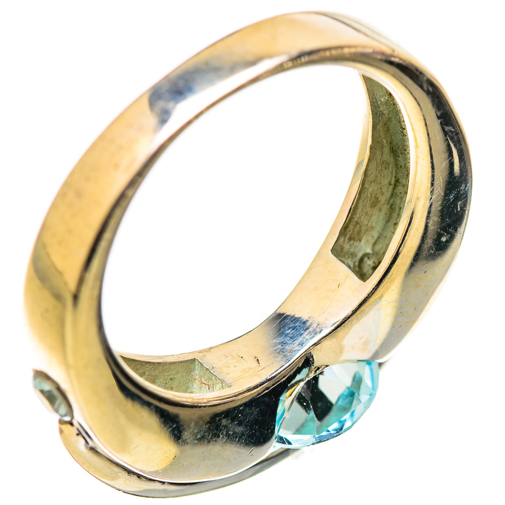 Blue Topaz Rings handcrafted by Anasilvercos - RING130210 - Photo 3