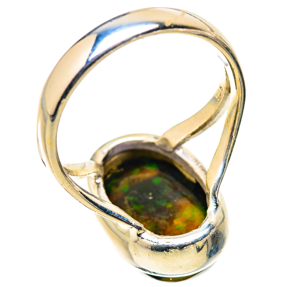 Black Opal Rings handcrafted by Anasilvercos - RING130229 - Photo 3