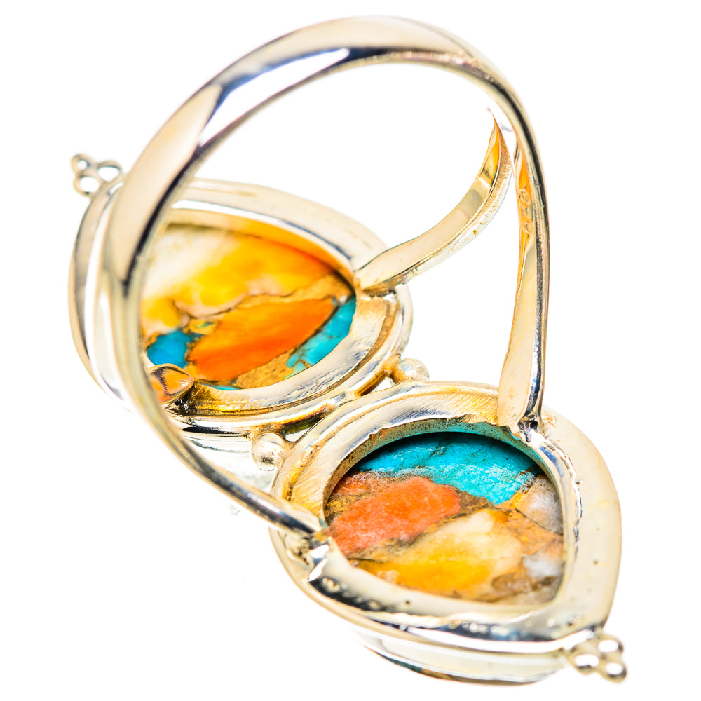 Spiny Oyster Turquoise Rings handcrafted by Anasilvercos - RING130296 - Photo 3