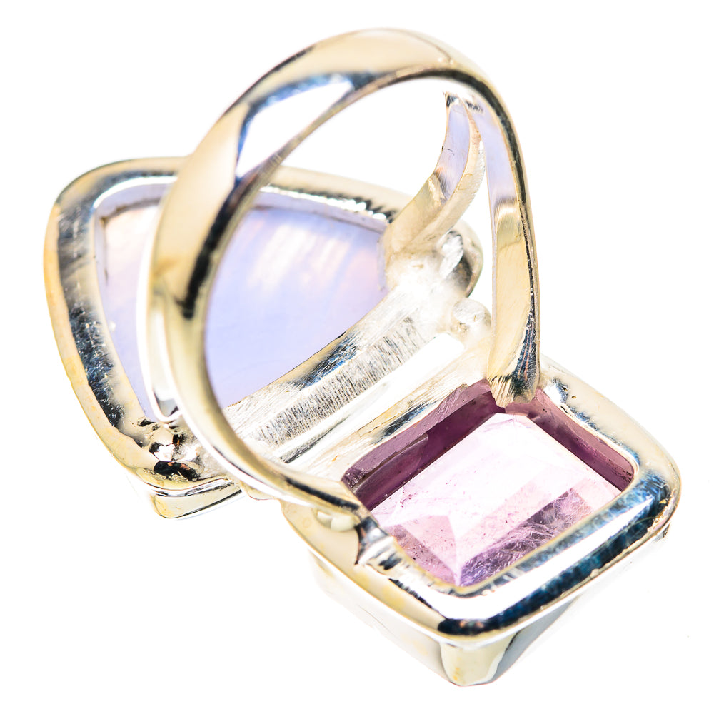 Blue Lace Agate Rings handcrafted by Anasilvercos - RING130311 - Photo 3