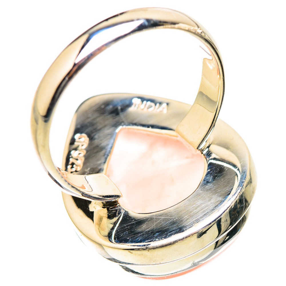 Rose Quartz Rings handcrafted by Anasilvercos - RING130340 - Photo 3