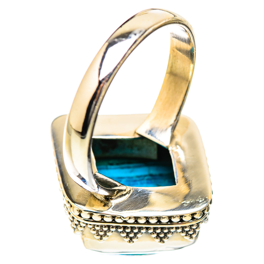 Malachite In Chrysocolla Rings handcrafted by Anasilvercos - RING130376 - Photo 3