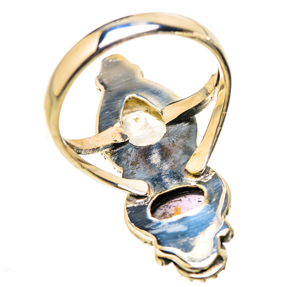 Rainbow Moonstone Rings handcrafted by Anasilvercos - RING130377 - Photo 3