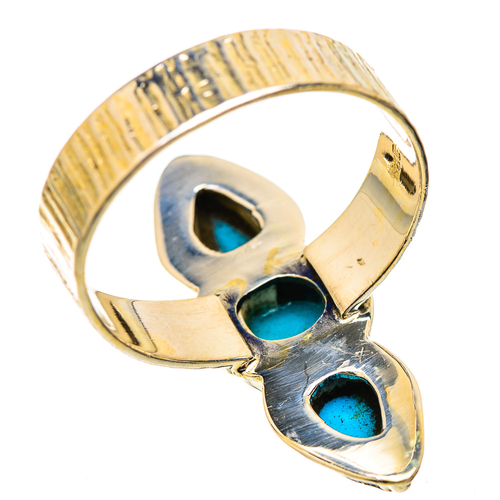 Sleeping Beauty Turquoise Rings handcrafted by Anasilvercos - RING130383 - Photo 3