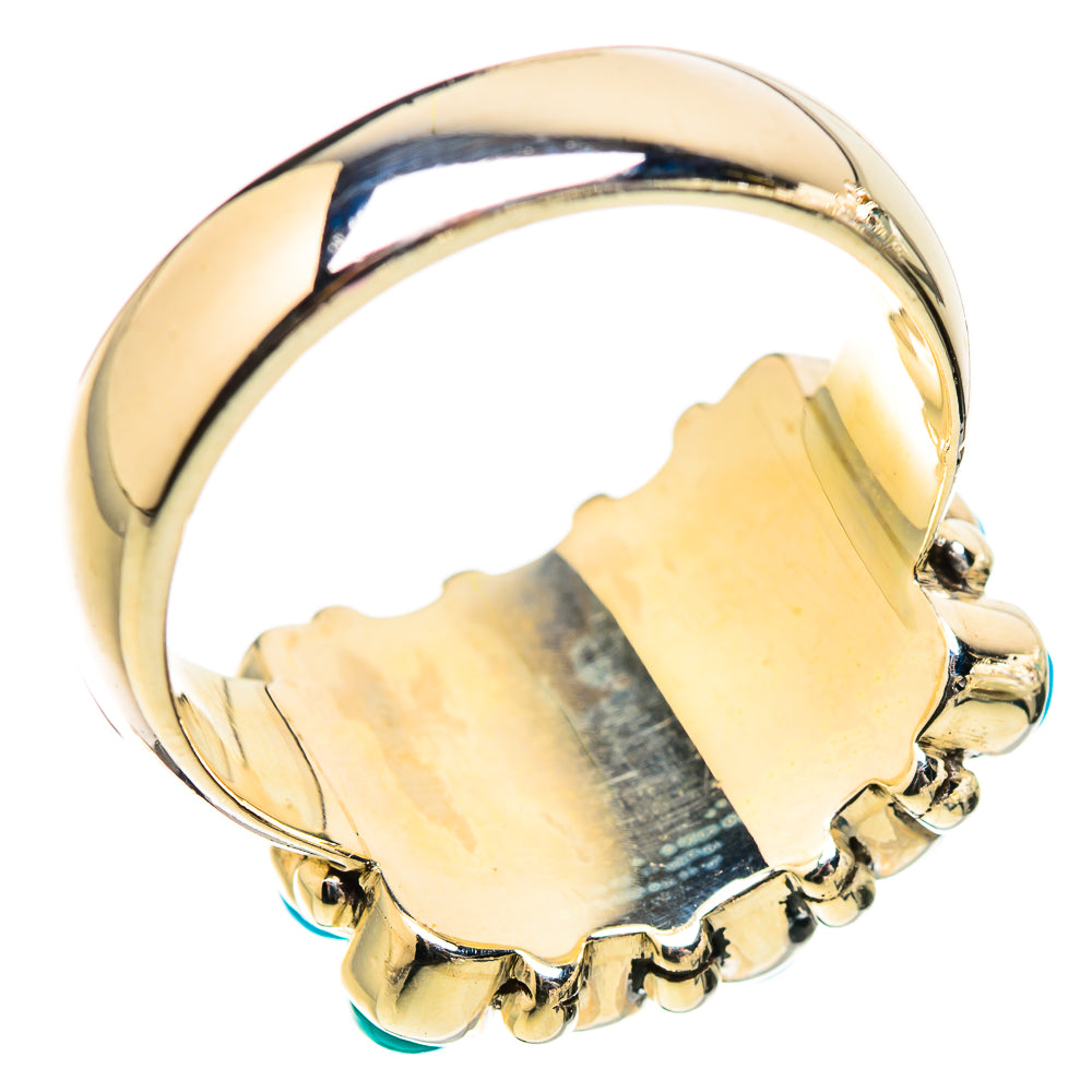 Sleeping Beauty Turquoise Rings handcrafted by Anasilvercos - RING130388 - Photo 3
