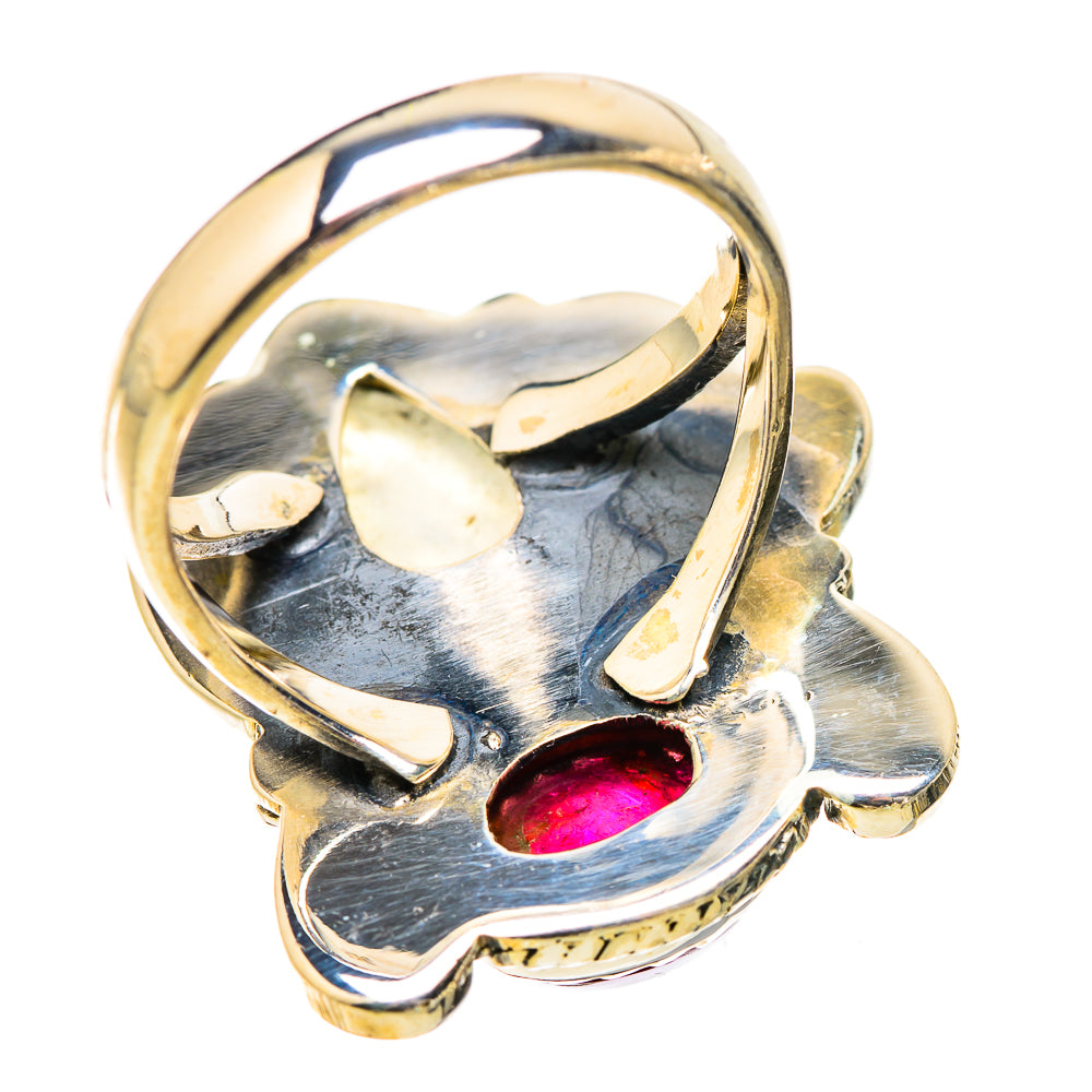 Rainbow Moonstone Rings handcrafted by Anasilvercos - RING130398 - Photo 3
