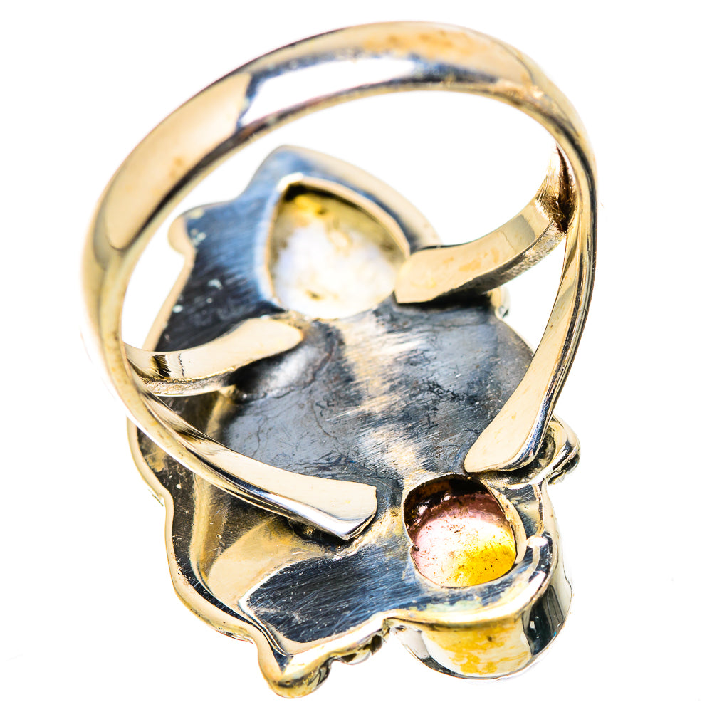 Rainbow Moonstone Rings handcrafted by Anasilvercos - RING130409 - Photo 3